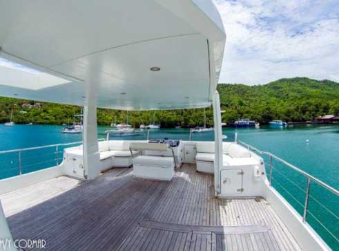 Expedition Yacht for Sale Upper Deck