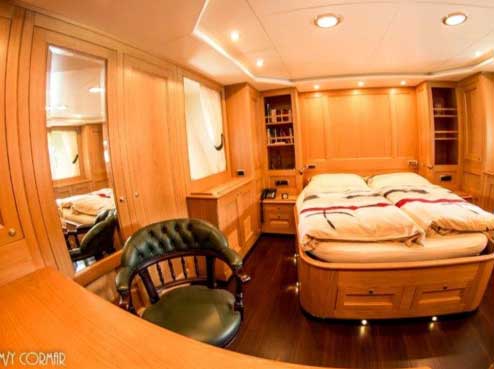 Expedition Yacht for Sale Forward Cabin