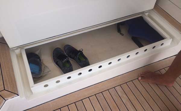 Expedition Catamaran Shoe Storage and Warmer