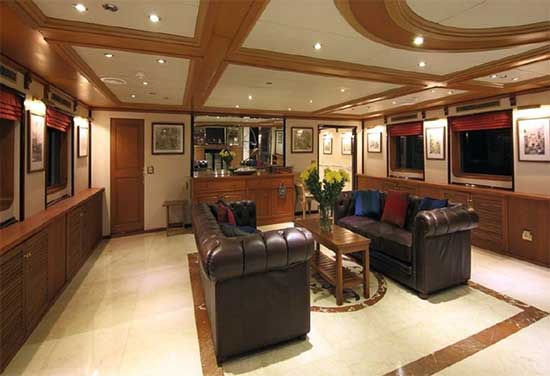 200 foot Expedition Yacht for Sale Main Salon