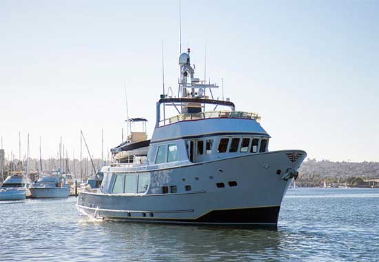 Seaton 64 Expedition Yacht Voyager Forward Quarter